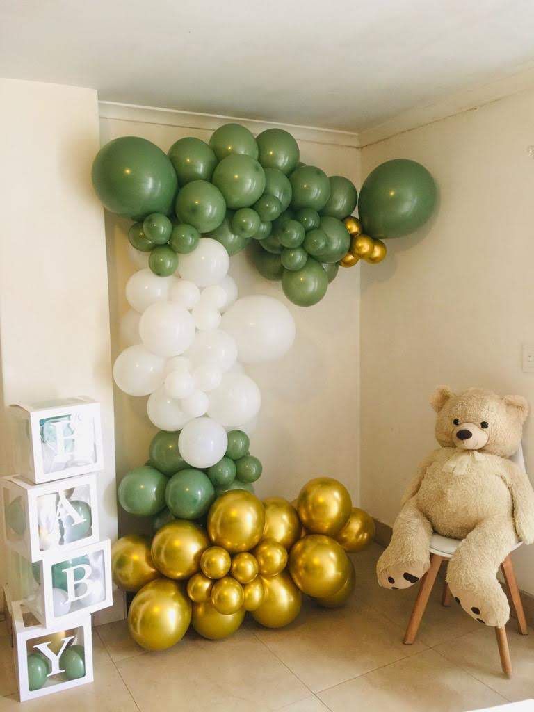 Sage green baby shower